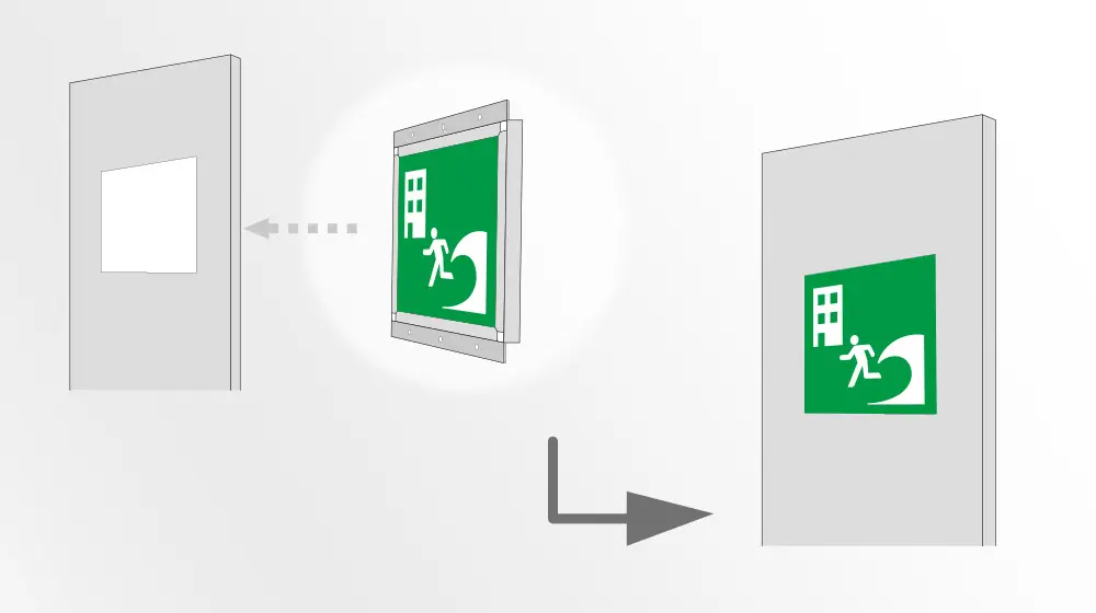 サイン組込み式防災標識