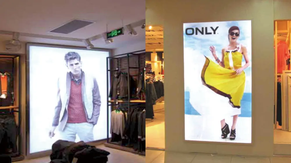 ショップのLEDパネル